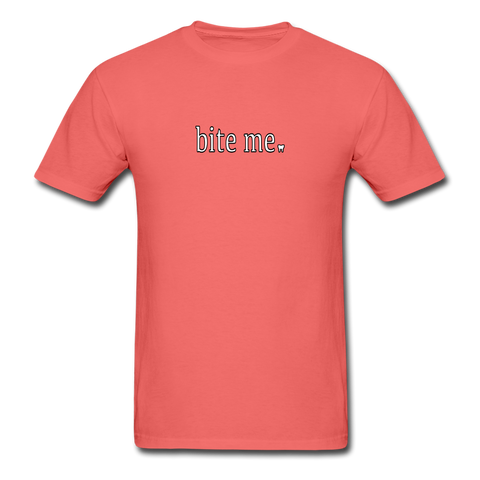 Bite Me T-Shirt - coral