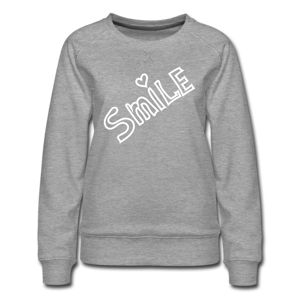 Women’s Smile Premium Sweatshirt - heather gray