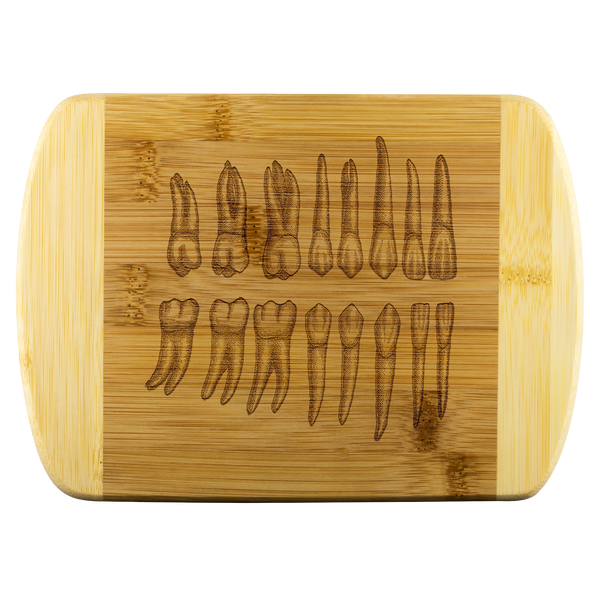 Teeth Bamboo Cutting Board