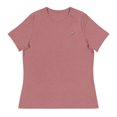 Tooth Embroidered Women's Relaxed T-Shirt